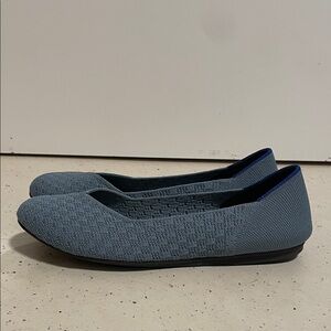 Rothy's Slate Blue Knit Flats